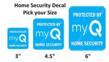 My Q Home Security Decal Sticker Camera Door Window Decal