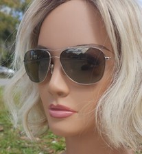 Maui Jim Men Cliff House Sunglasses Silver Frame White/Black FRAME ONLY