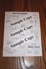 MPC Army Tank & Truck Battlefront Playset Number 3002 Instruction Sheets - Marx