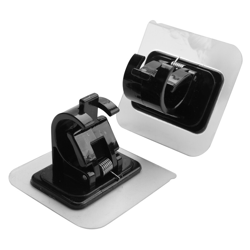 8PCS No Drill Curtain Rod Brackets No Drilling Self Adhesive Curtain