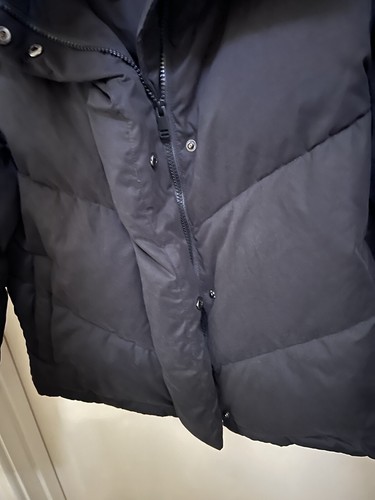 Forever New Quilted Black Puffer Jacket-Trend-Warm-Panelled-Collar-Size 8 - Picture 8 of 12