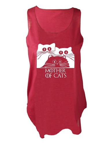 Mother of Cats tank top GOT paw fan art vest cat feline kitten lover singlet - Picture 5 of 10