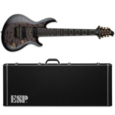 ESP LTD JR-608 Javier Reyes Faded Blue Sunburst 8-String Fluence Guitar + Case