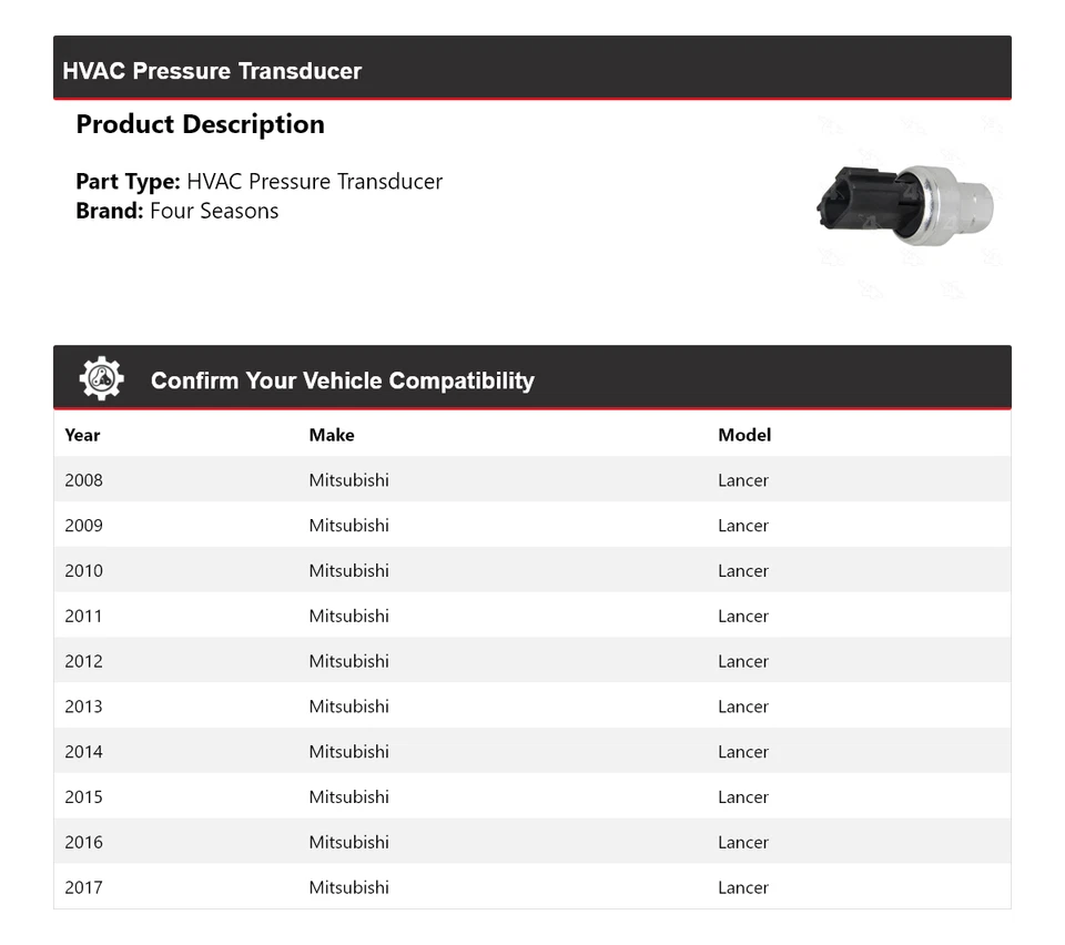 Датчик давления для Mitsubishi Lancer 2008-2017 годов выпуска 4 сезона 2009 2010 годов выпуска - Изображение 2 из 4