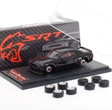 FW 1:64 Scale Black Demon SRT Challenger Muscle Sports Diecast Metal Gift