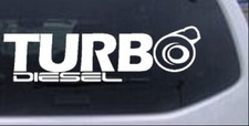 Turbo Diesel Car Or Truck Window Laptop Decal Sticker 14x4.2