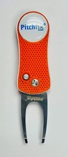 Pitchfix Hybrid Golf Divot Tool Orange/Silver