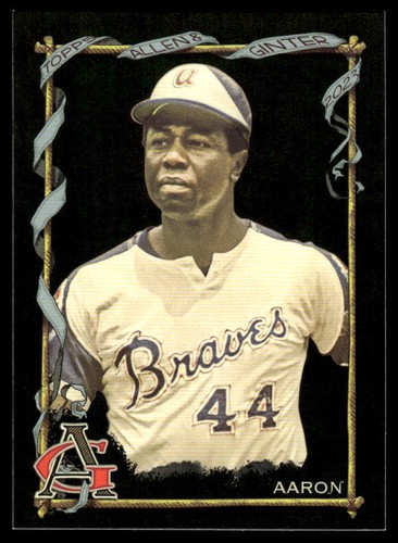 2023 Topps Allen & Ginter X Hank Aaron #83 Baseball Card Atlanta Braves
