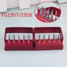 Dental High Speed Tungsten Steel Crown Metal Cutting Drill Bur FG 1957/FG 1958