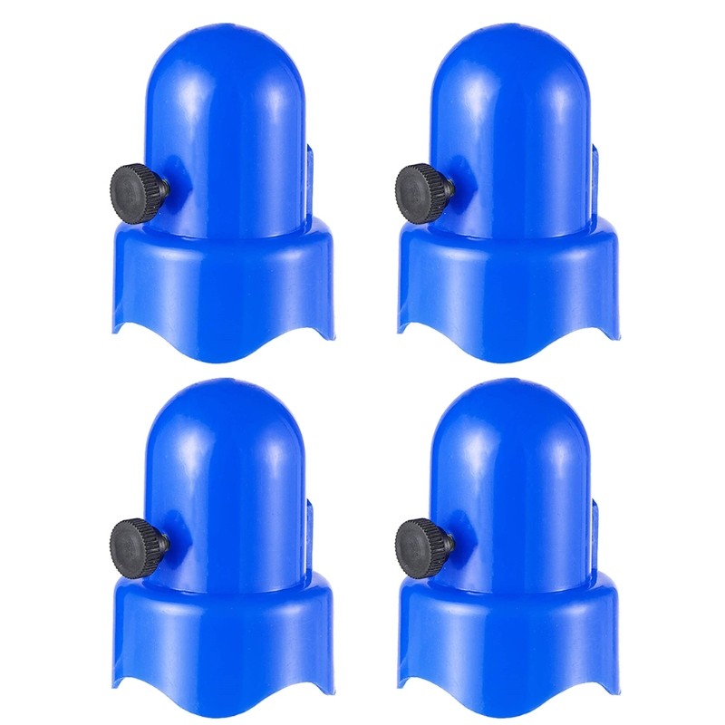4 Pcs 1.5\" Diameter Trampoline Enclosure Poles Cap Trampoline Pipe Top Cover