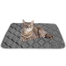 Self Warming Cat Bed Mat 20x16 Inch Self Heating Pet Crate Pad Cushion
