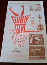 BARBRA STREISAND RARE VINTAGE "FUNNY GIRL " BROCHURE ARMY AND AIRFORCE THEATERS