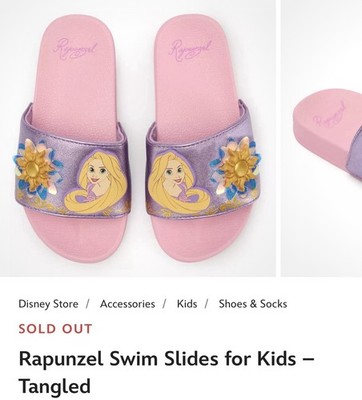Disney Princess Slides Toddler Girls side 5/6 (2 pairs)