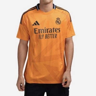 Adidas Real Madrid 2024 - 2025 Away Stadium Jersey Orange IU5013 Men s Size L