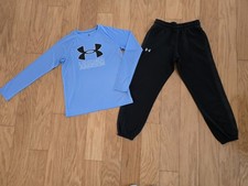 Under Armour boys youth 2pc outfit top joggers size L large