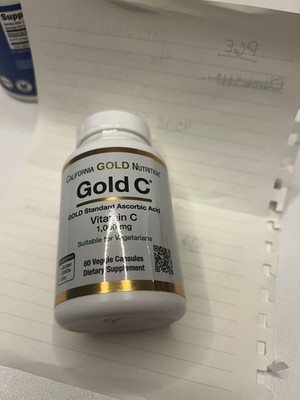 California Gold Nutrition Gold C, USP Grade Vitamin C, 1,000 mg, 60 Veggie Caps