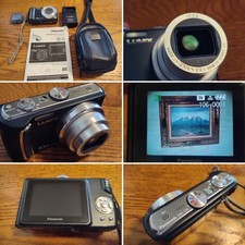 Panasonic Lumix LEICA LENS DMC-TZ4 Camera 8.1 MP Tested Charger *Battery 1GB SD