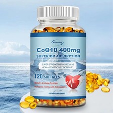 CoQ10 400mg - Heart  Cardiovascular Health, Antioxidant, Energy Production
