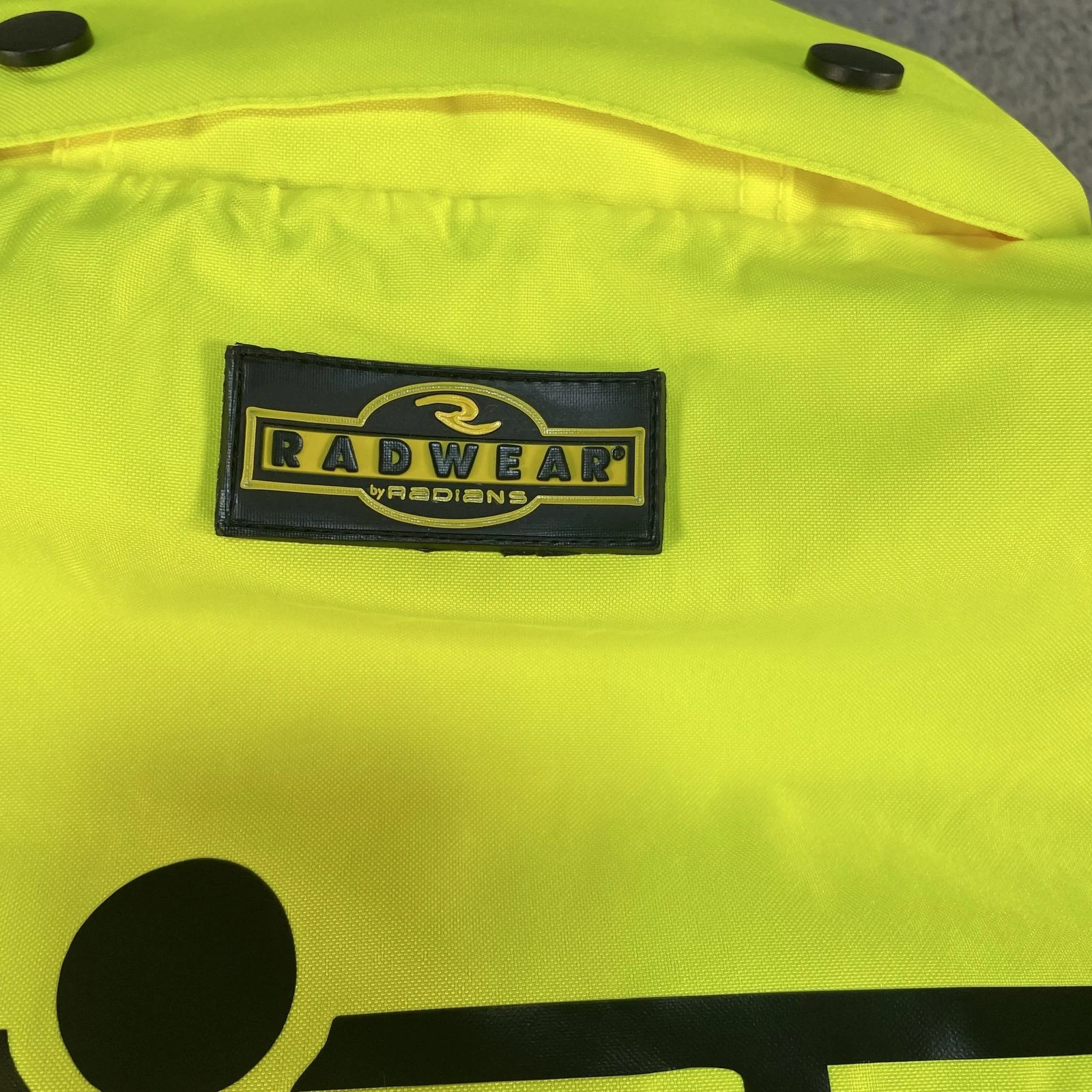 Radians Radwear Hi Vis Reflective Jacket Mens Medium Yellow Workwear Bomber image 3