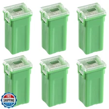 ALLECIN 40A Square Auto Fuses 40AMP Tall Standard Profile Box Shaped Automoti