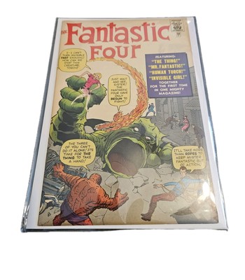 FANTASTIC FOUR #1  8.0 GOLDEN RECORD REPRINT  1966   1st Fantastic Four Marvel 