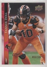 2021 Upper Deck CFL Red 55/165 Tanner Doll #142 h3v