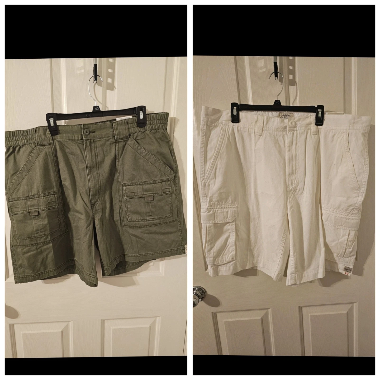 St. Johns Bay NWT Hiking Shorts Bundle Green And White Size 42