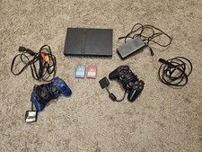 Play Station 2 Slim Console SCPH-70012 With Controllers Memory Cards