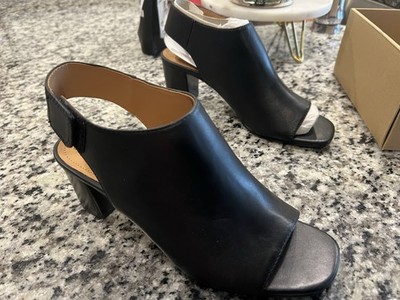 Johnston & Murphy Evelyn Open-Toe Bootie Womens Black Ankle & Booties Boot Size7