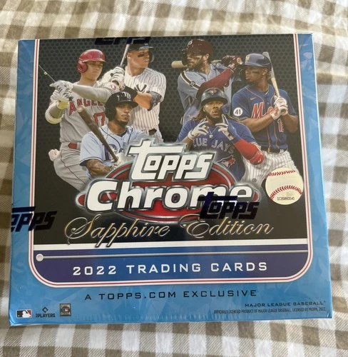 2022 Topps Chrome SAPPHIRE Baseball EXCLUSIVE Factory Sealed HOBBY Box!