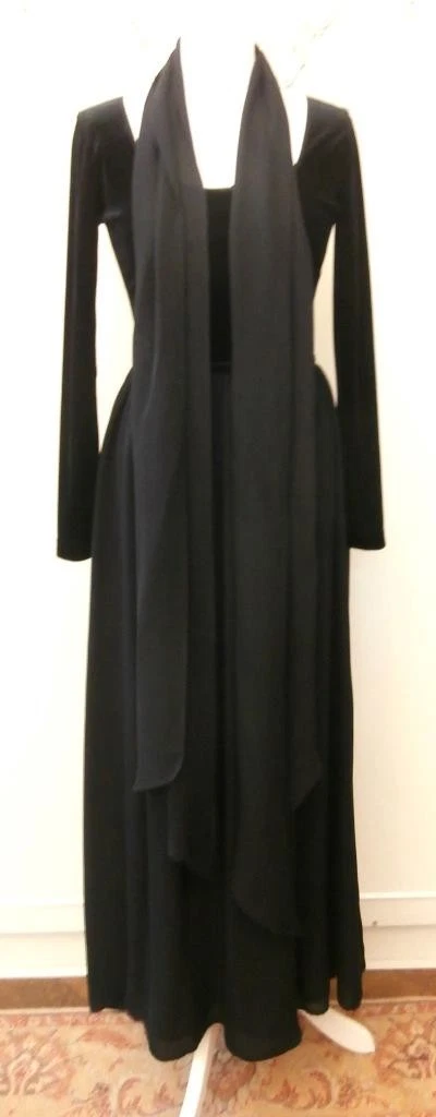 Black 1980s Vintage Dresses for Women for sale