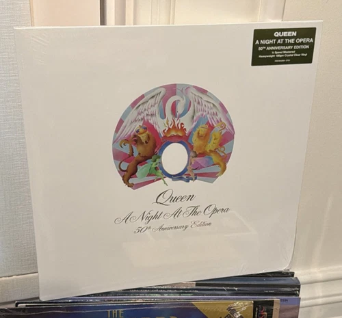 Queen A Night at the Opera LP 50th 180 G Half Speed Mastered clear vinyl sealed