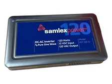 Samlex Power DC-AC Inverter Pure Sine Wave PST-120-12, 120W, 13VDC, 120 VAC NEW