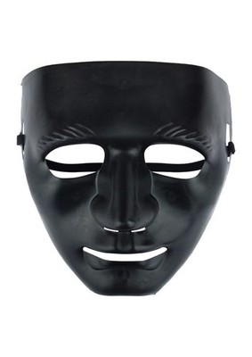 Deluxe schwarze Roboter Maske Erwachsene Kostüm Party Cosplay Gesicht Zubehör