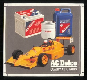 AC Delco Auto Parts Formula 1 F1 Battery Motor Oil Filter