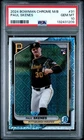 132431209 Paul Skenes 2024 Bowman Chrome #31 Mega Refractor Rookie RC PSA 10