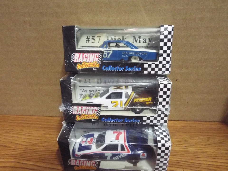RCCA Vntg Nascar 3 car lot Petty / Pearson / May 1/64 Collector Series - Image 2 of 2