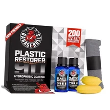 Car Plastic Restorer & Hydrophobic Trim Ceramic Coating Kit 1 Fl Oz (Pack of 2)