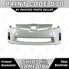 New Painted *070 Blizzard Pearl* Front Bumper Cover For 2010 2011 Toyota Prius