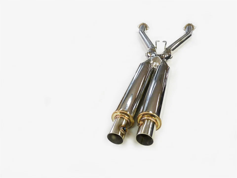 Tubo X de acero inoxidable OBX Catback 2,5" escape Chevrolet Corvette C5 97-04 5,7 L LS V8 Foto 2 de 4