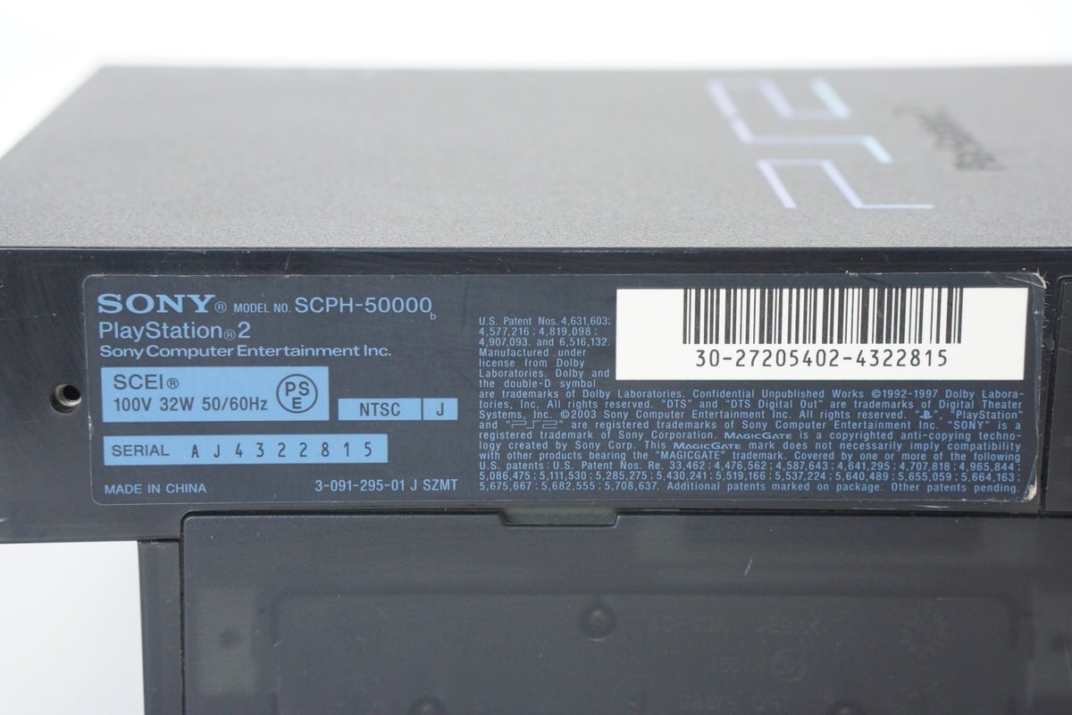 PS2 Console System SCPH-50000 NB Only for NTSC-J Midnight Black