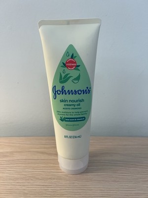 Johnson's Skin Nourish Creamy Oil Baby Body Lotion Aloe Scent & Vitamin E 8fl oz