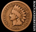 1859 Indian Head Cent- Extra Fine Semi Key Better Date No Reserve #i7723