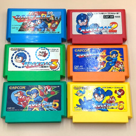 Rockman 1 2 3 4 5 6 Set Megaman NES Nintendo Famicom CAPCOM Tested Japan