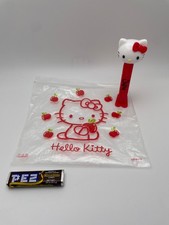 VINTAGE RARE SIZZIX HELLO KITTY PEZ DISPENSER CHOCOLATE CANDY ZIPLOC BAG