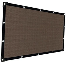 Sun Shade Cloth with Grommets,90% UV Protection Shade 3x3FT Mocha