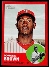 2012 Topps Heritage Set-Break #32 Domonic Brown, Near Mint or Better , (HUCK'S)