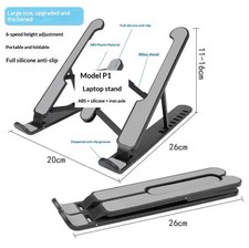 Portable Laptop Stand Adjustable Foldable Notebook Tablet Holder Computer Desk