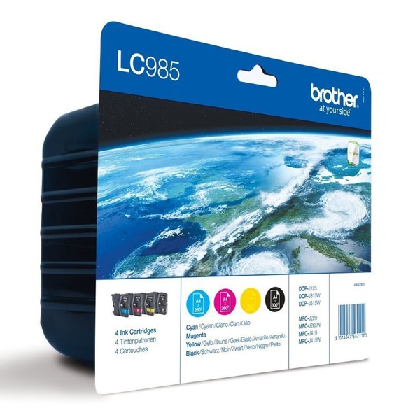 Brother LC-985 Valuepack Tintenpatronen Schwarz Cyan Magenta Gelb Neu !!!-image