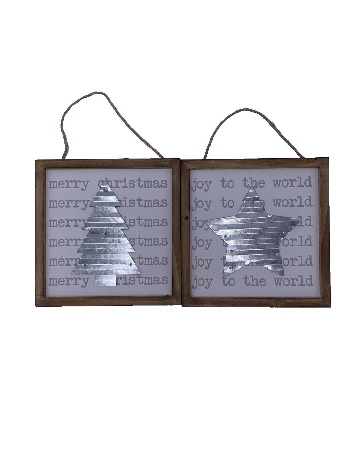 Tin Square Contemporary Home Décor Plaques & Signs